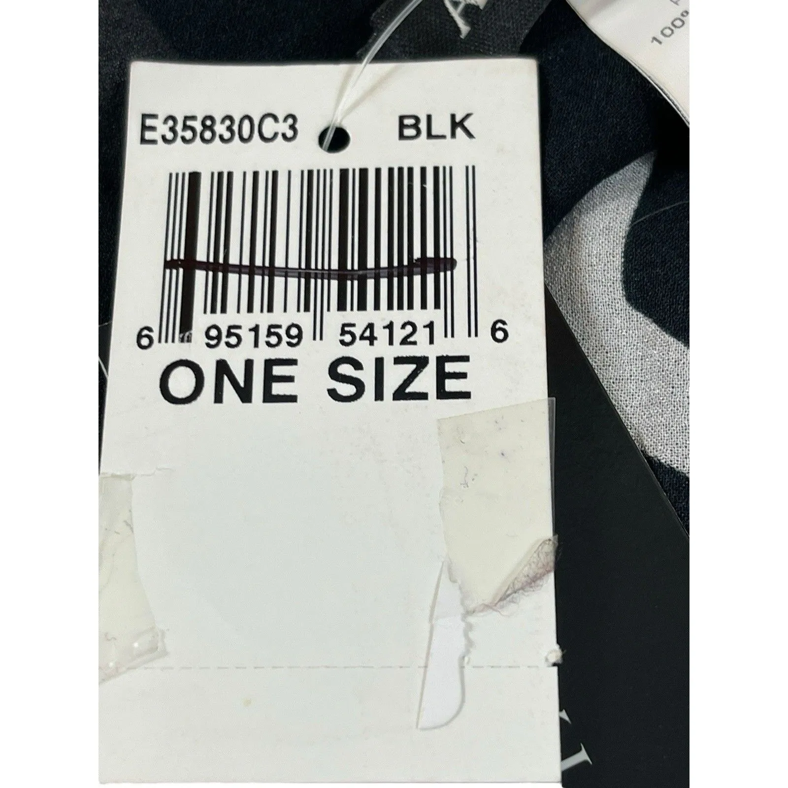 Anne Klein New York One Size Black White Floral Sheer Wrap Kimono Scarf NWT - Image 4