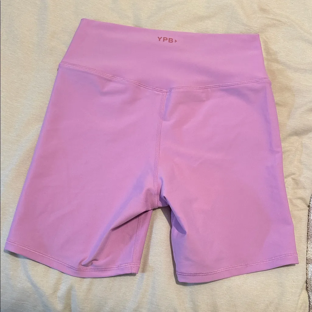 YPB A&F Biker Shorts Purple Size L - Image 3