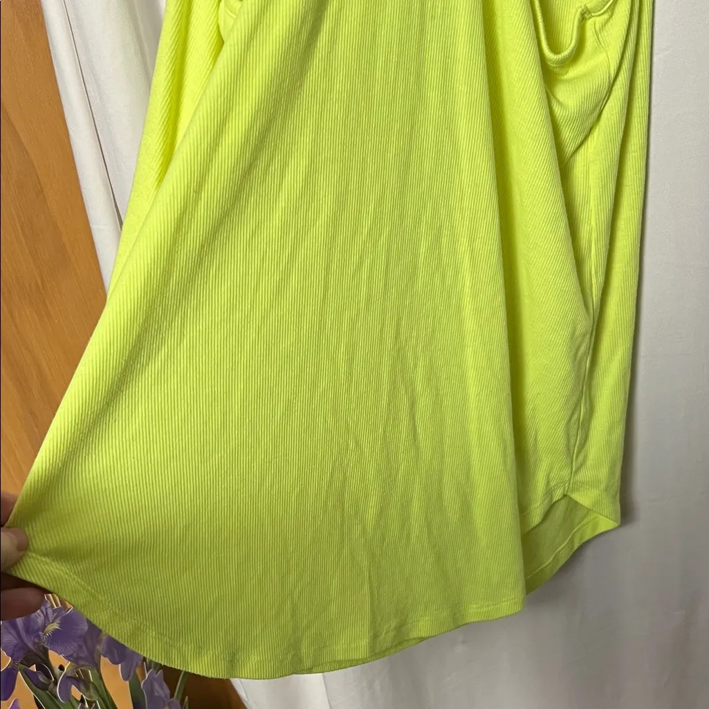 PINK Victoria's Secret Bright Yellow Sleep Racerback Tank Top Size Large - Image 6