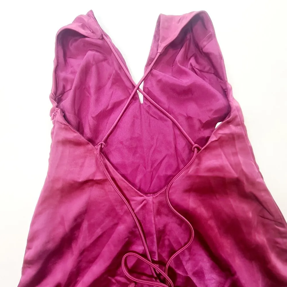 MORE TO COME Regina Maxi Dress in Fuchsia XS Pink - Image 9