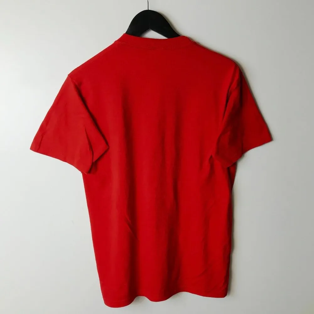 1986 Jerzees Nike Race T Shirt Vintage 80s Red 50/50 USA Made M Unisex Fit Size M - Image 13