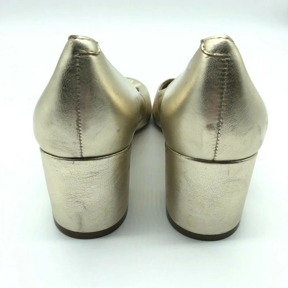 Marc Fisher Block Heels Closed Toe Slip On Leather - Image 5