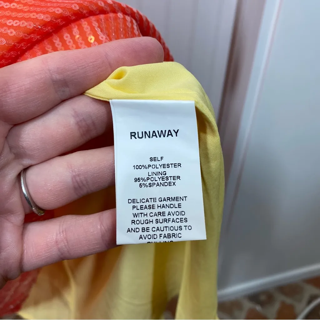 Runaway the Label‎ Niyah Maxi Dress in Mimosa Ombré size small nwt - Image 6