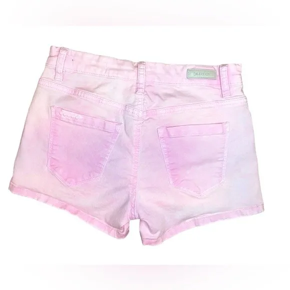 Blank NYC Pink Stretch Denim Barbiecore Shorts, Size‎ 26, Cotton & Spandex - Image 7