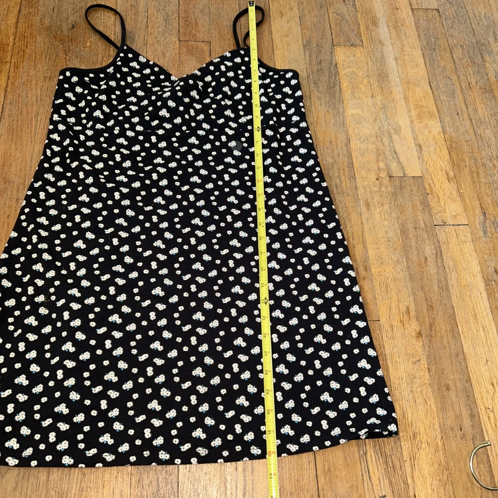 Aero Seriously Soft Floral V-neck Surpluses Dress Floral Daisy's New Size L‎ - Image 8