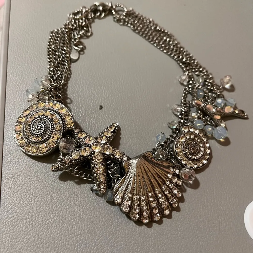 ALDO  collar fashion jewelry silver seashell starfish necklace - Image 5