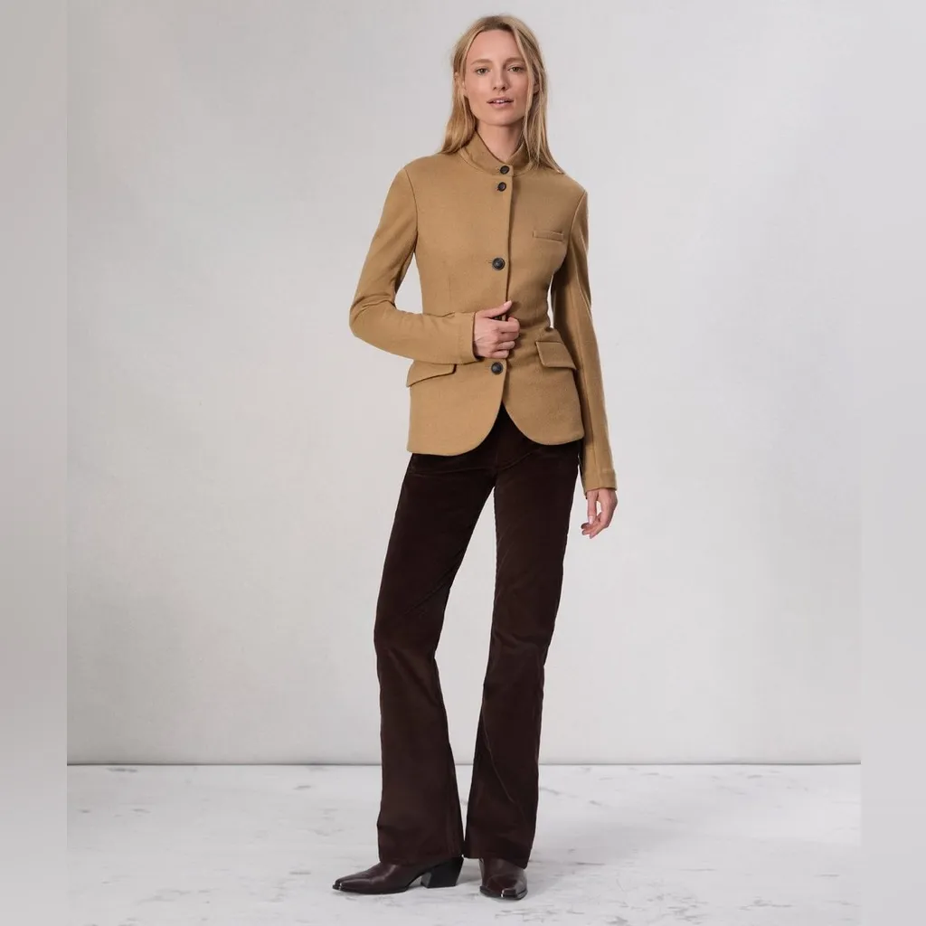 Rag & Bone Slade Wool Blazer in Camel 6 - Image 9