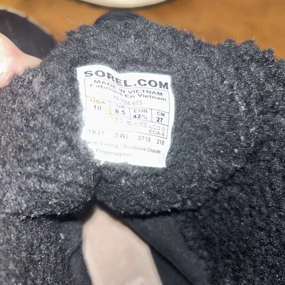 Sorel Women’s Tivols Lace Up Pink/White/Black water proof Boots Size 10-VGUC - Image 4