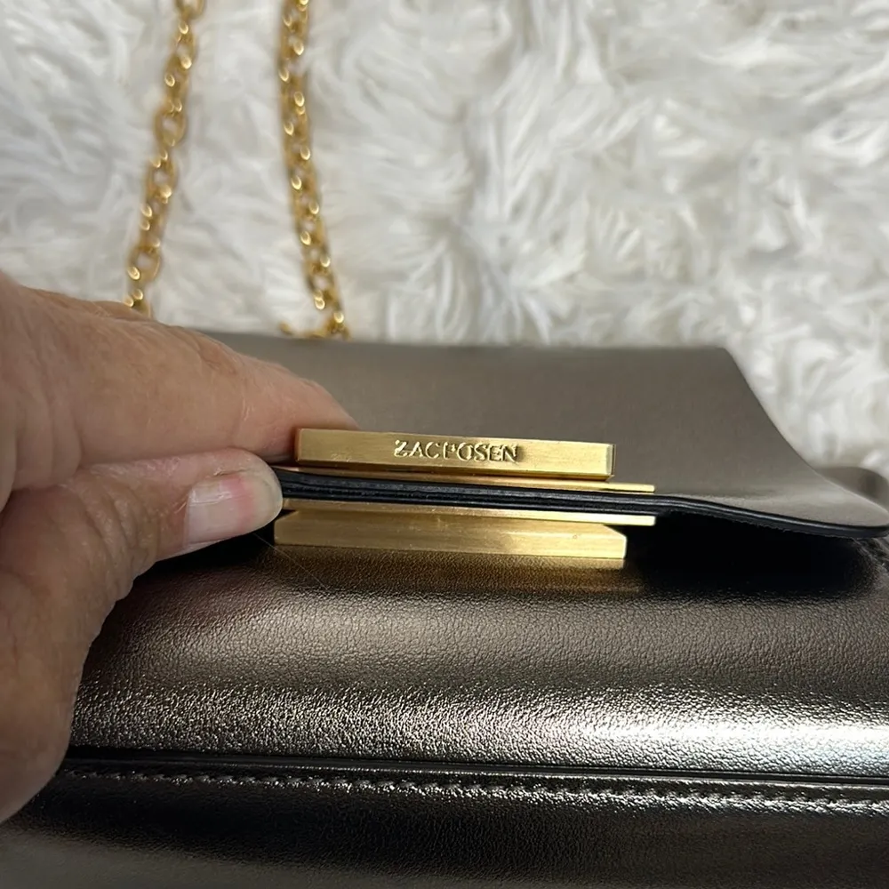 Zac Zac Posen Eartha Mini Gold Crossbody Bag MSRP398 - Image 8