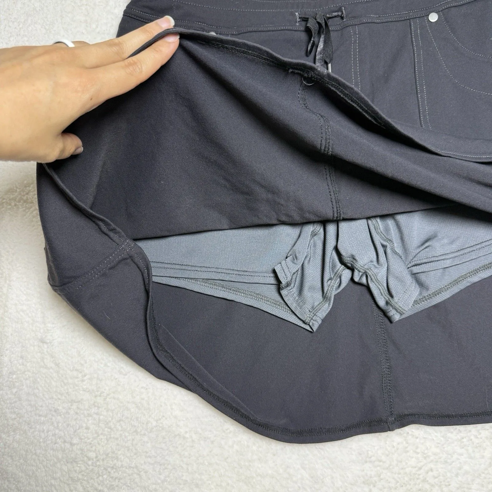 Kuhl Womens Cargo Skort Size M Black Stretch Outdoor Hiking Tennis Pickleball - Image 4