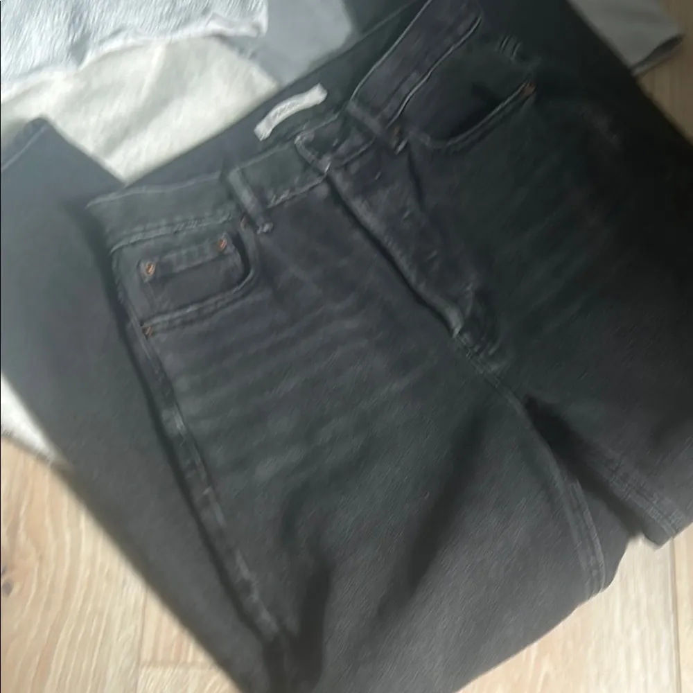 PacSun Black Ultra High Rise Slim Style Denim Button Up Jeans Size 25 - Image 10