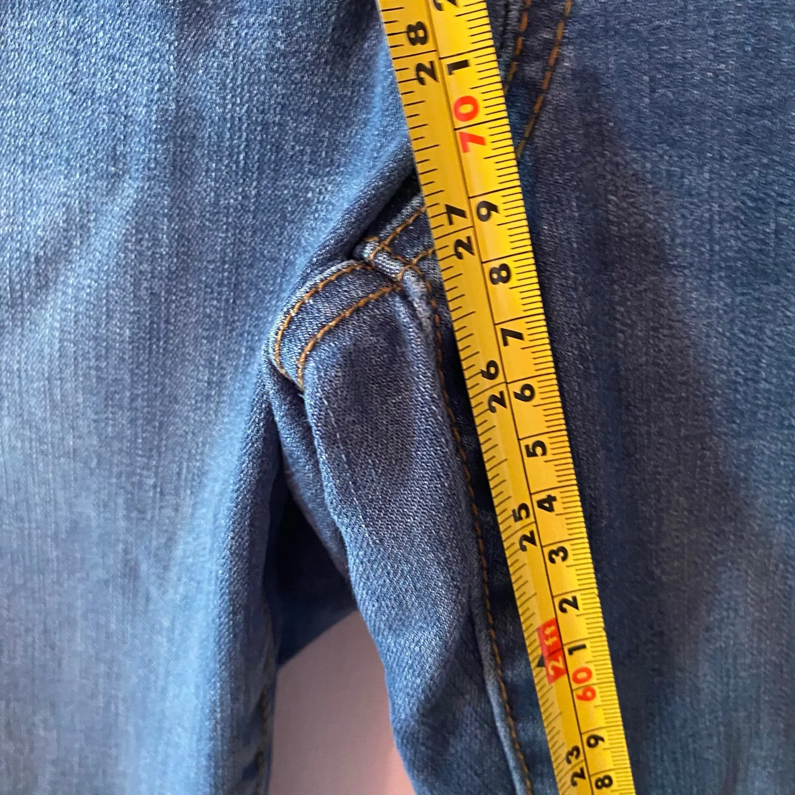 Judy Blue Boyfriend Fit Distressed Pull-On Jeans Medium Wash Women's size 5 / 27 - Image 10