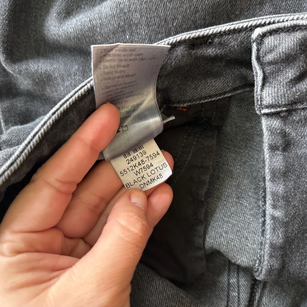 Paige Cindy Straight Leg Black Lotus High Rise Jeans - Image 5