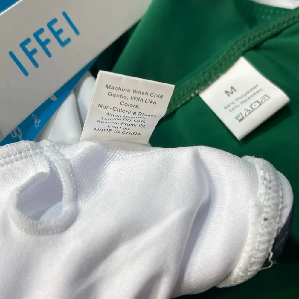 Flounce Tankini Palm Tree Print Size M - Image 8