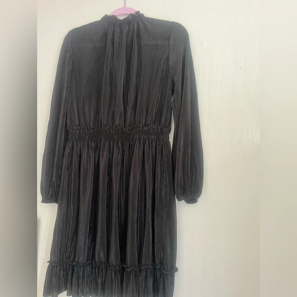 Emma & Michele Black Long Sleeve Dress - Image 10