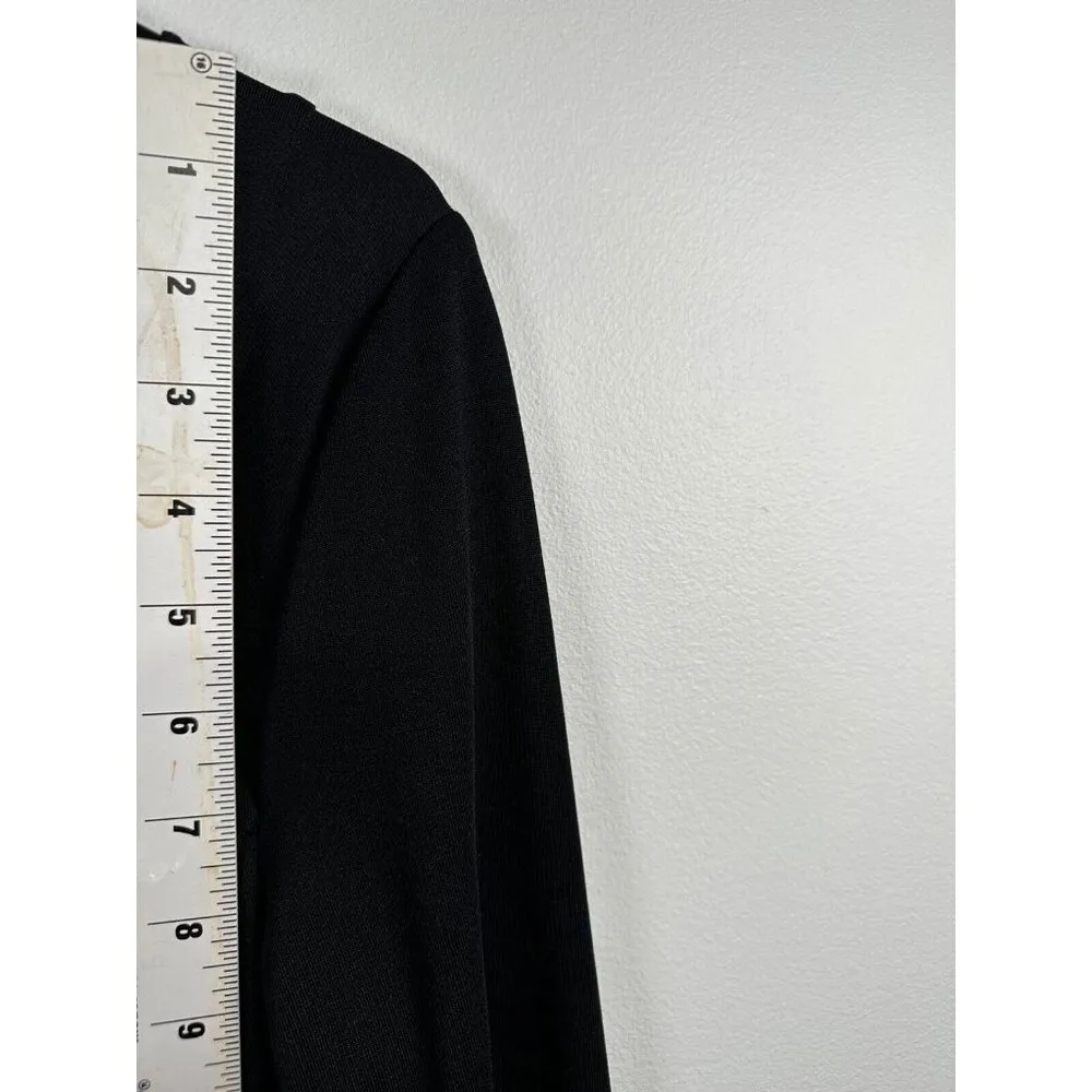 David Meister Womens Long Sleeve Dress Black Size 10 Classic Modest Stretch - Image 4