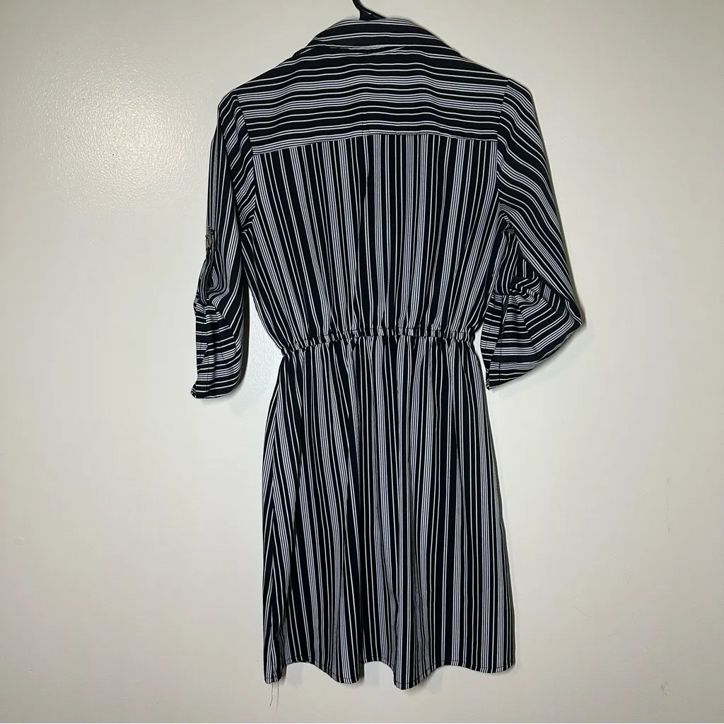 New Glory‎ Striped Dress Size Small Black and White - Image 2