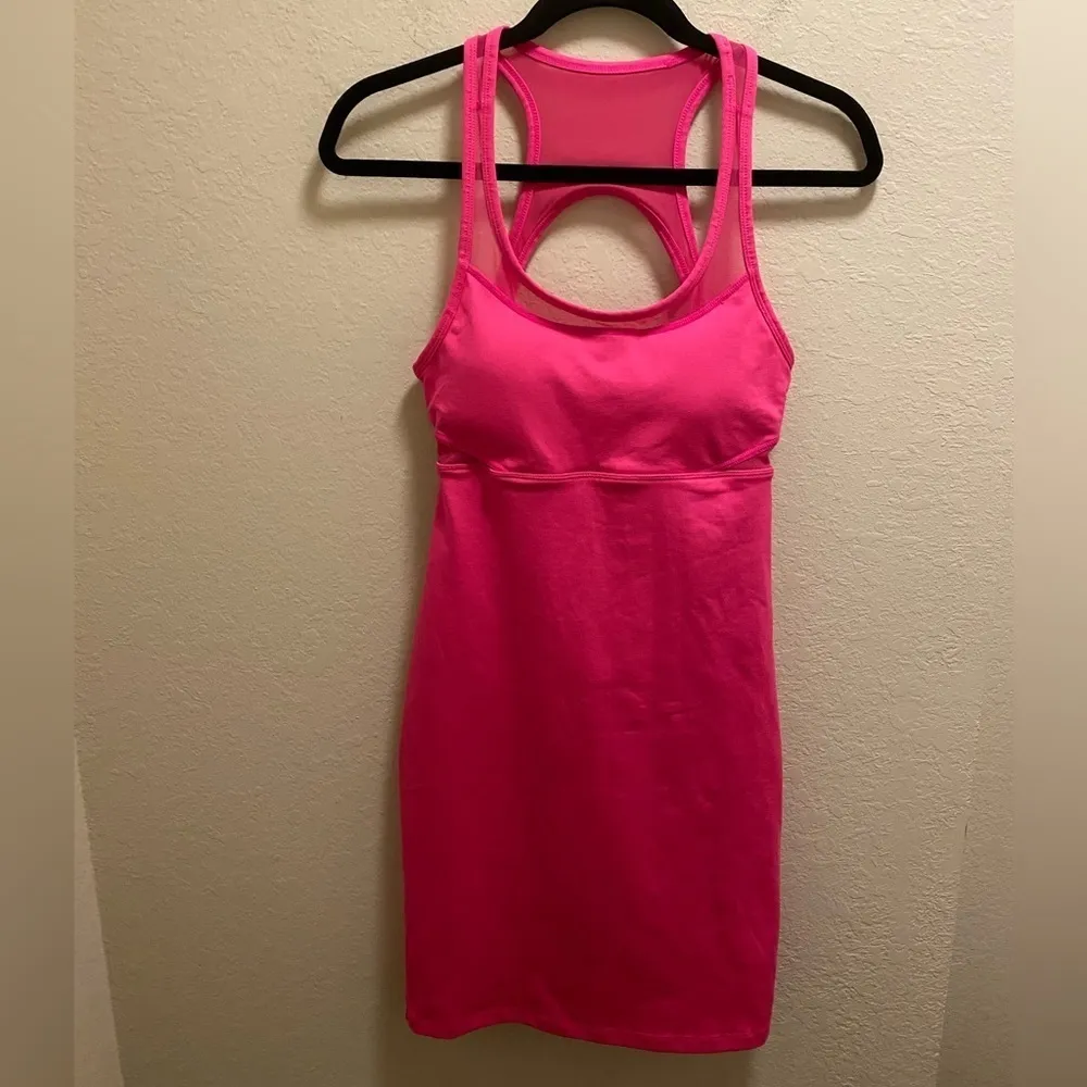 Fabletics Hot Pink Tropez Bodycon Dress - Image 4