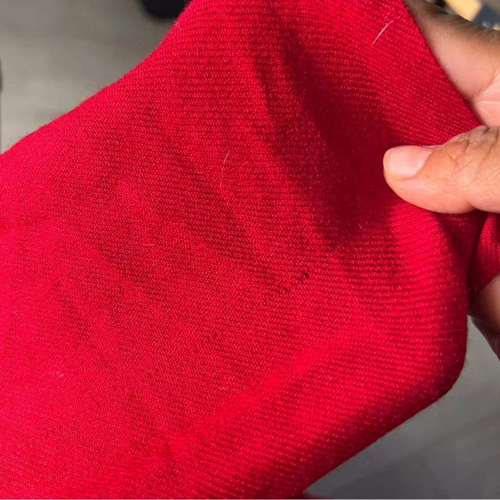 Vibrant Red Scarf Wrap 100 - Image 6