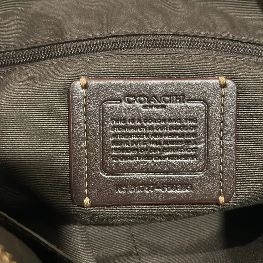 Coach Signature Brown Crossbody Bag - Image 6