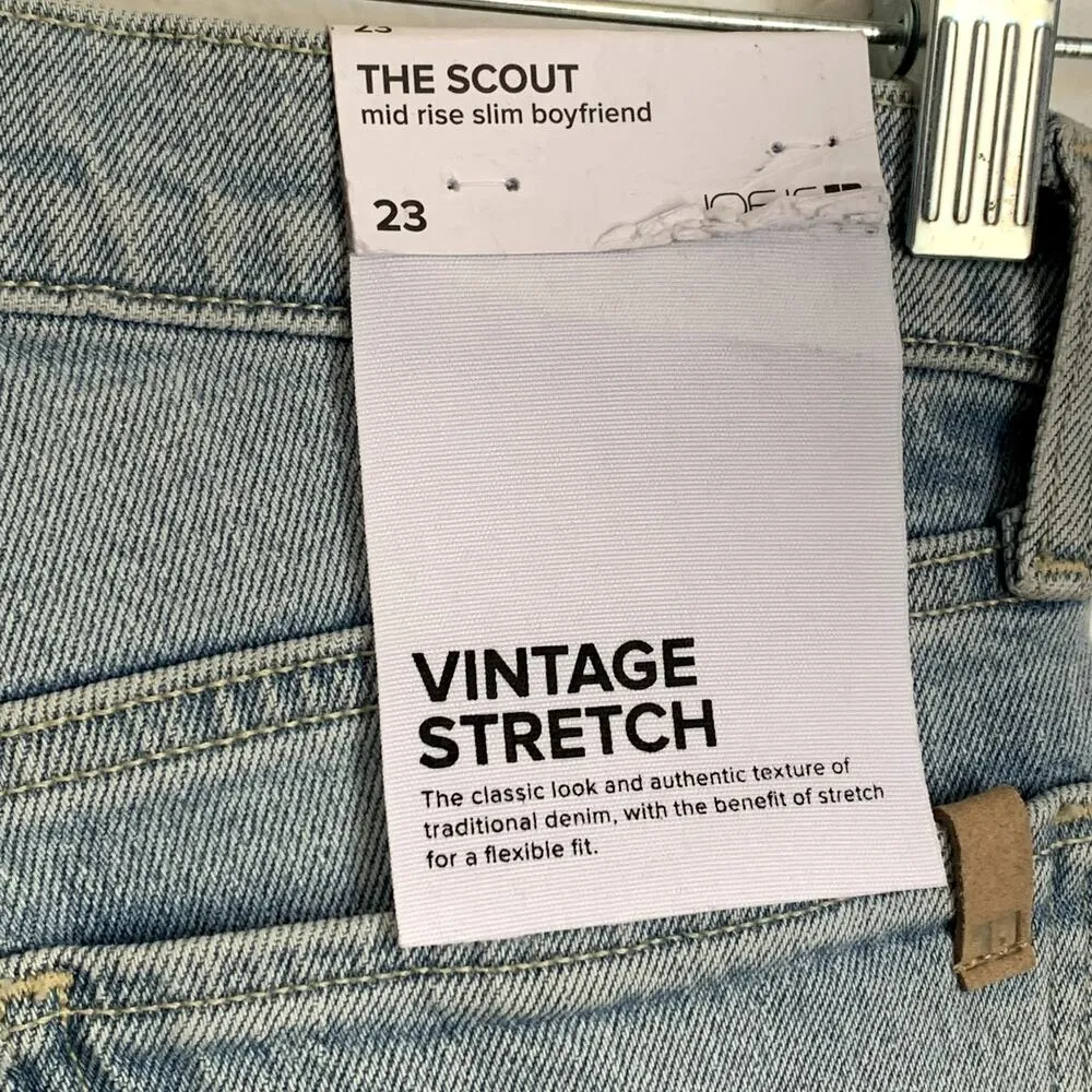 NWT Joe's Jeans The Scout Mid Rise Slim Boyfriend Jeans Light Wash - Image 13