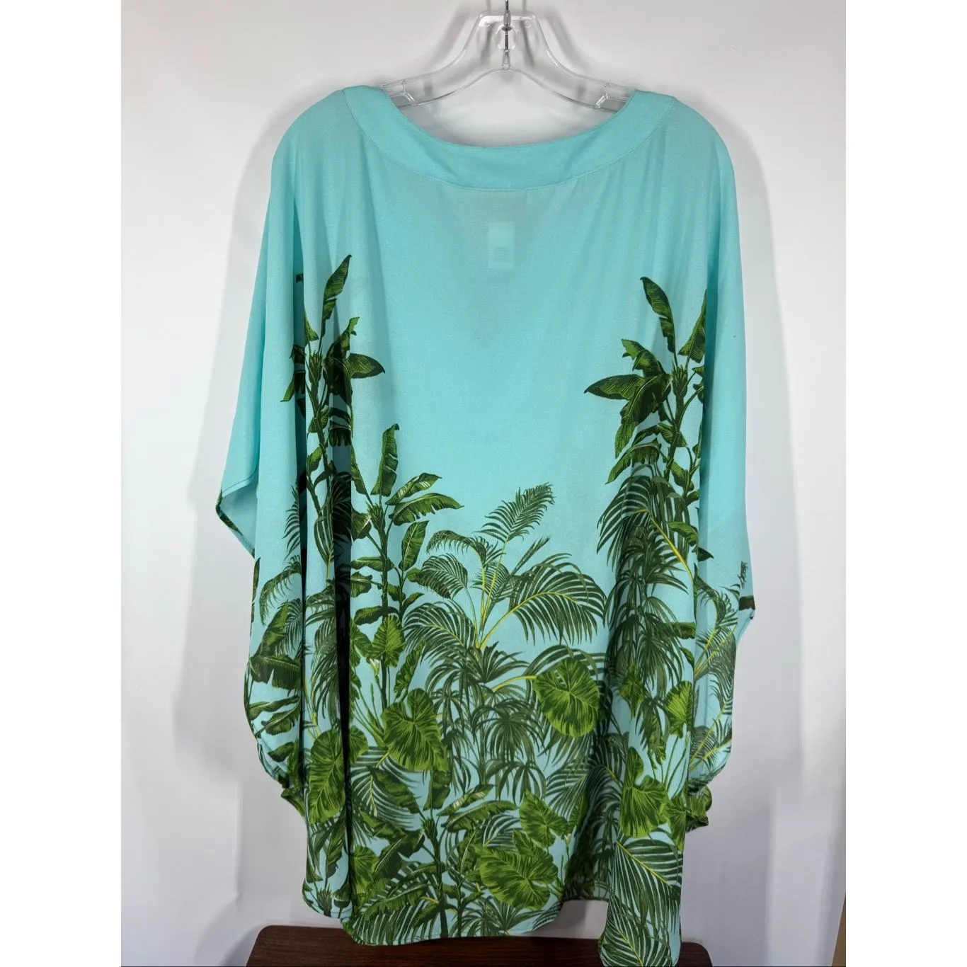 Ruby Rd Woman Paradise Palms tunic blouse Size 1X NWOT Blue - Image 9