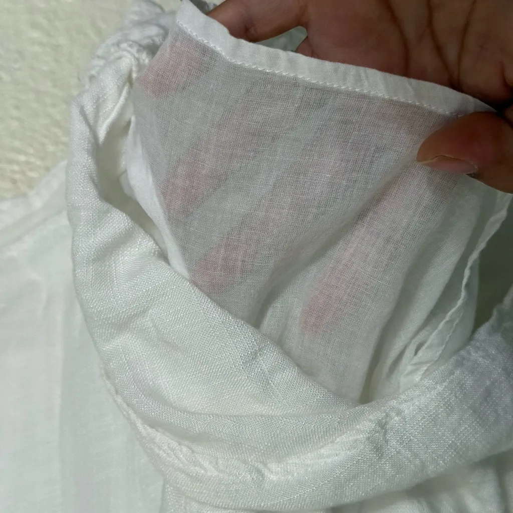 L*Space Miranda Off-Shoulder White Romper size small - Image 9