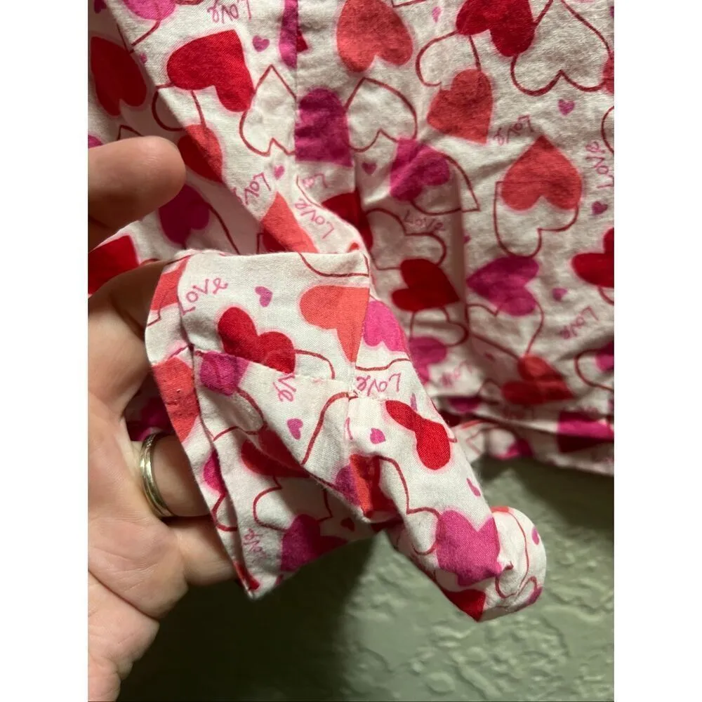 Victoria’s Secret Heart Print Sleep Shorts Woman’s Size Large Y2K From 02 Missin - Image 6