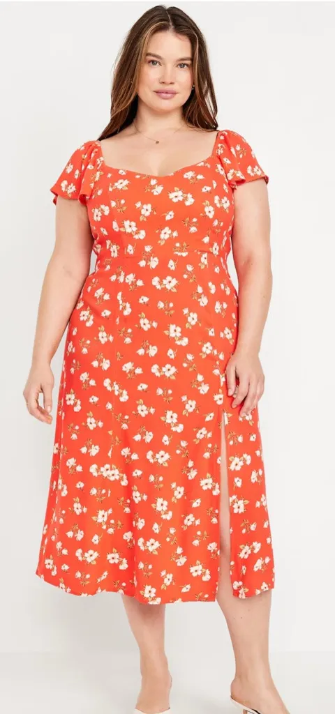 Old Navy Puff Sleeve Sundress Orange Size 3X - $35 (22% Off Retail) New With Tags - From Alicia Old Navy Puff Sleeve Sundress Orange Size 3X - $35 (22% Off Retail) New With Tags - From Alicia