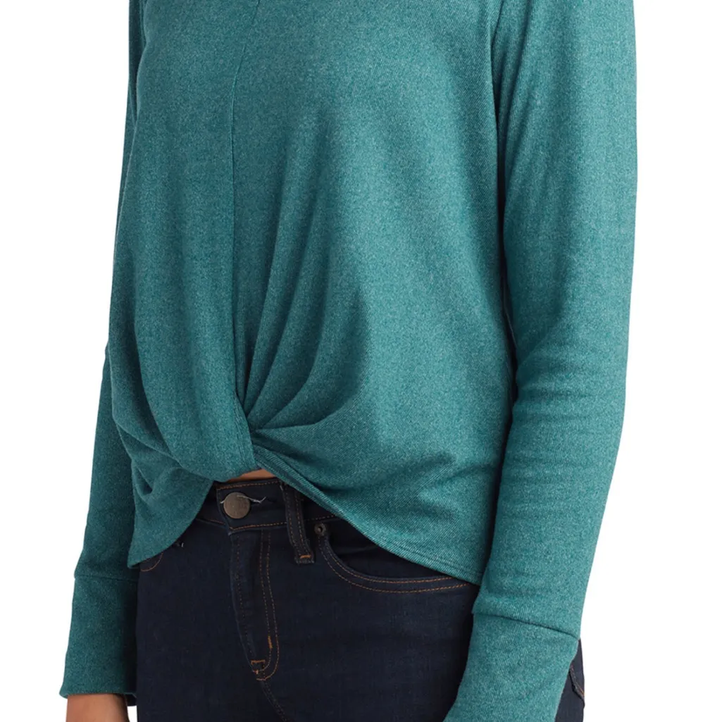 BCX‎ Juniors Size XL Hunter Green Boat Neck Twist Hem Sweater New With Tags - Image 4