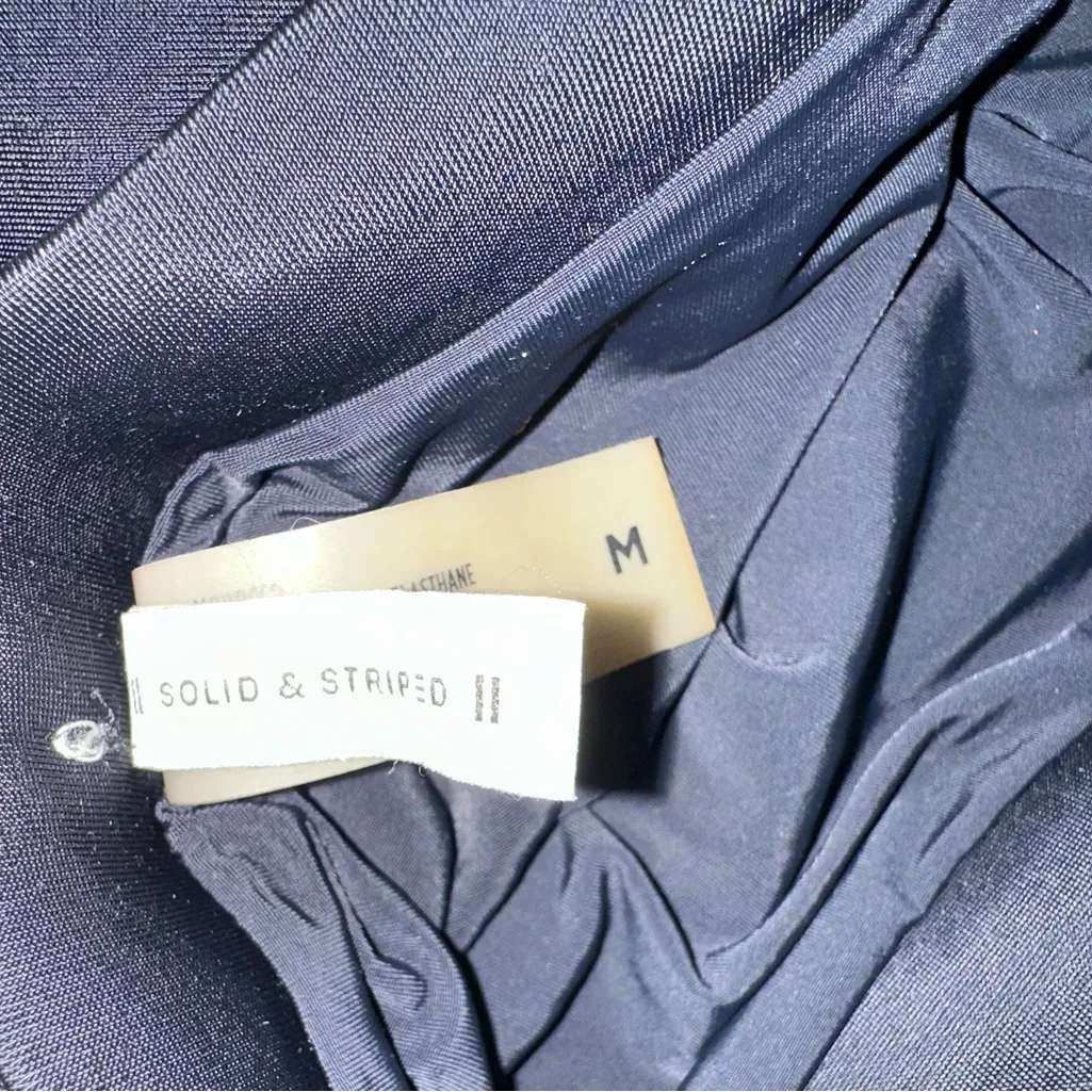 Solid & Striped‎ Cora High Waist Front Tie Detail Swim Bottom EUC Size M - Image 4