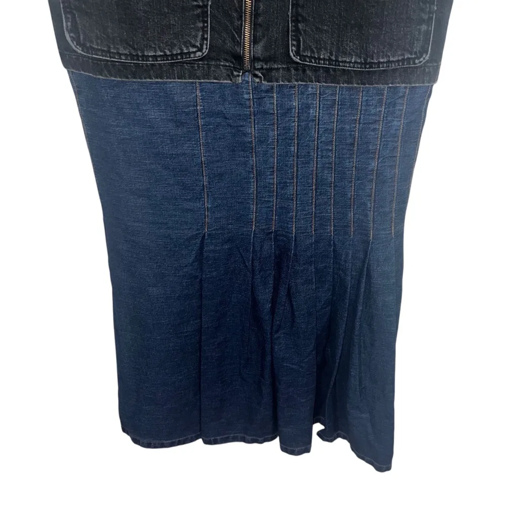 NEW NWT Rachel Comey Verno Denim Sleeveless Midi Dress Black/Blue - Image 8