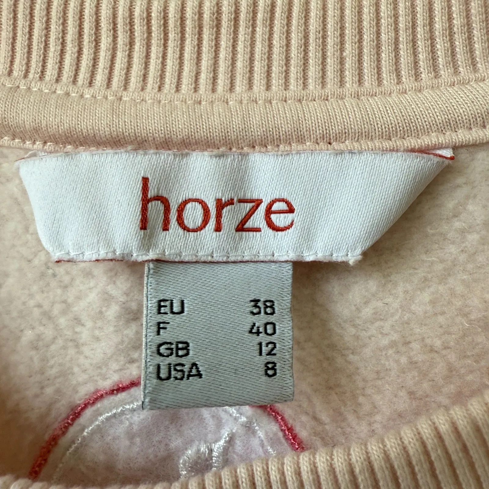 HORZE YOUNG RIDER ASHLYN CREW SWEATSHIRT Size 8‎ Pink - Image 3