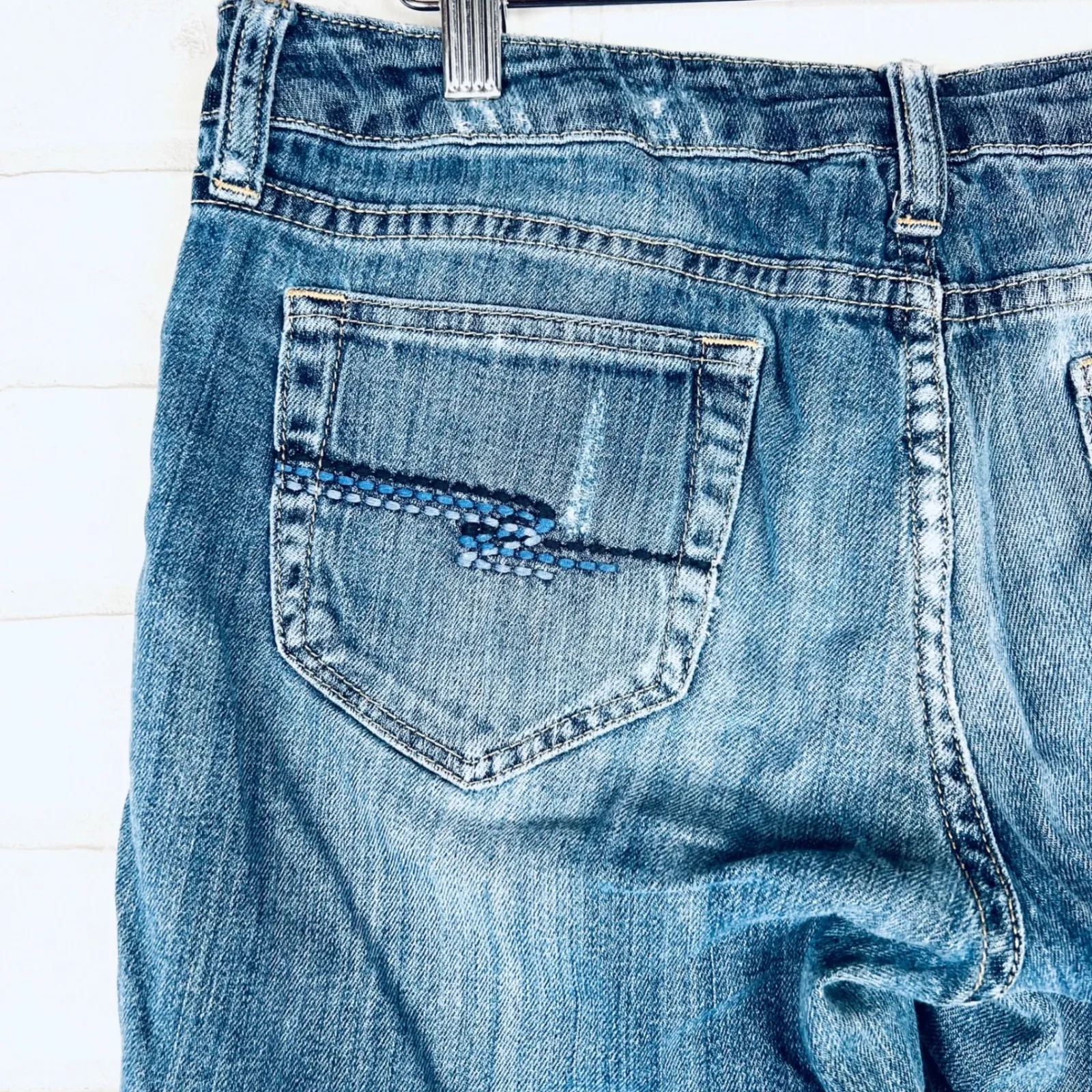 Arizona Jean Co Womens Jeans‎ Size 7/9 Long Favorite Bootcut Distressed Denim - Image 12