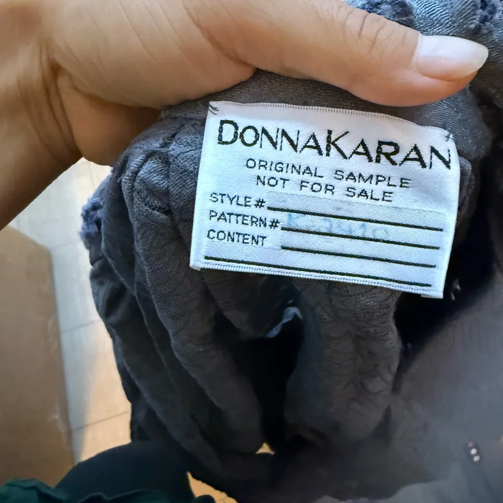 Donna Karan Runway Collection Ocean Pearl Lagonlook Wearable Art Textured Tunic - Image 3