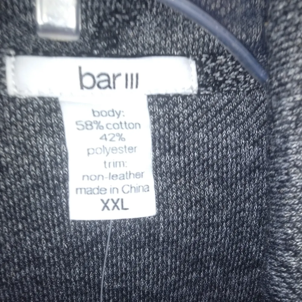 Bar III  Gray Waterfall Sweater Jacket XXL Plus - Image 4