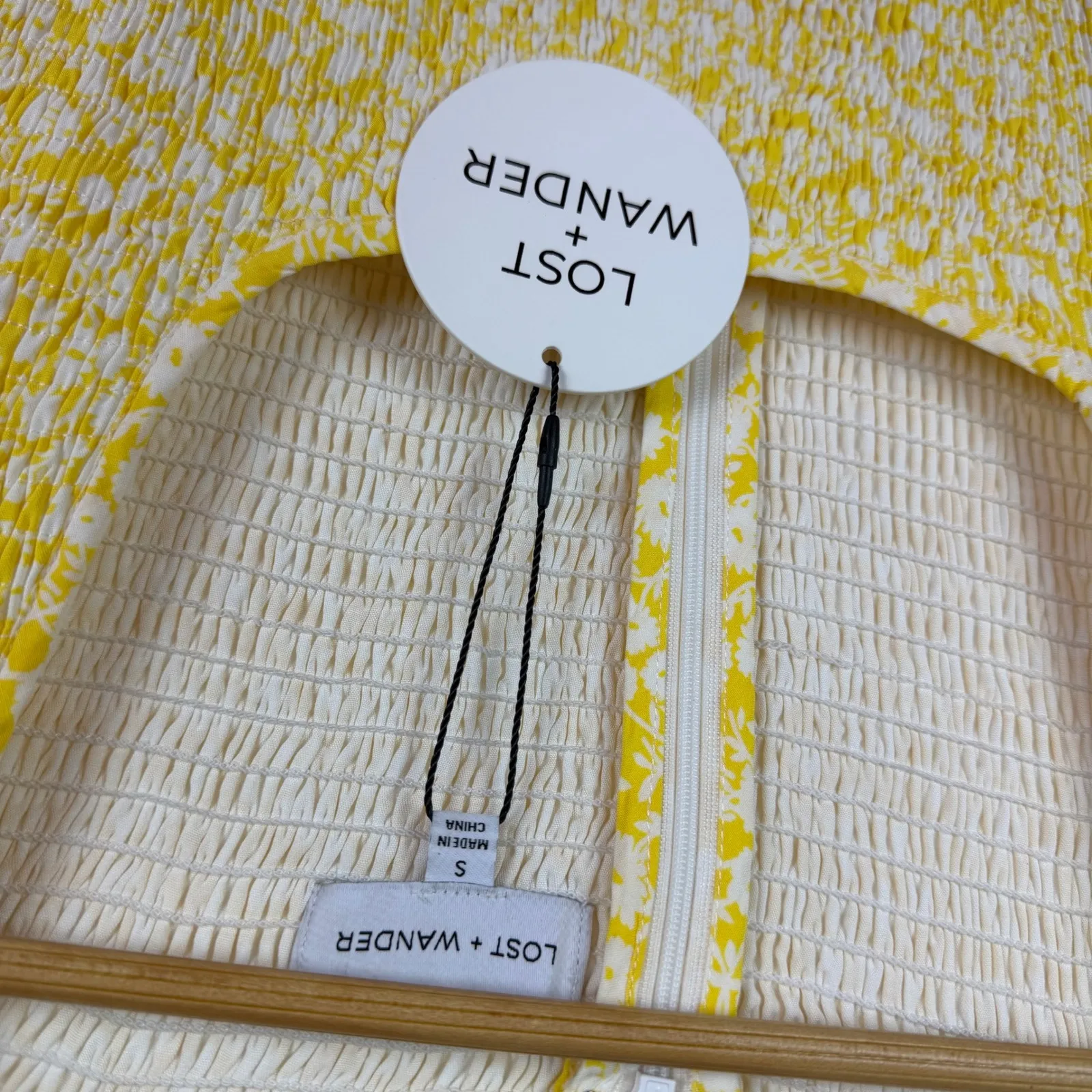 NWT Lost + Wander Sweet Summer Daze Midi Dress Small Yellow Floral Cottagecore - Image 6