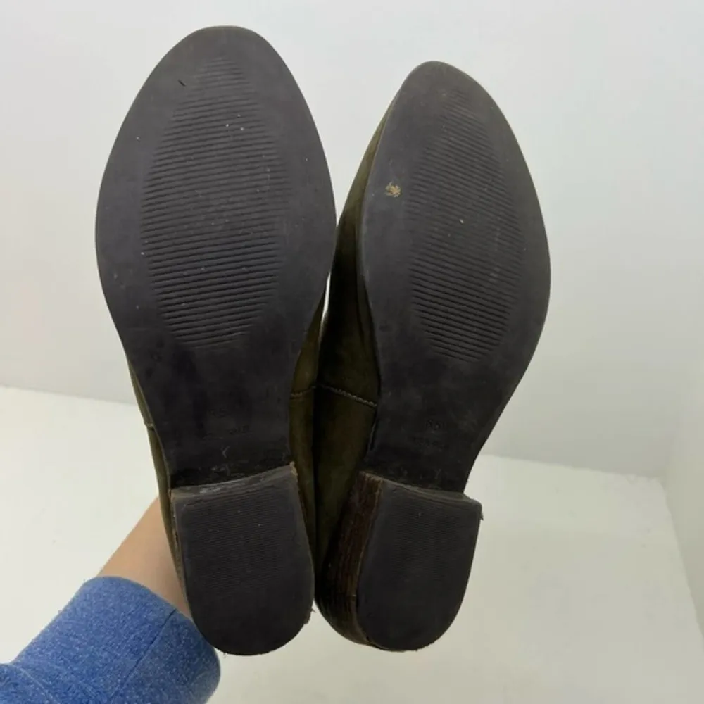 Steve Madden leather Suede Naarra pull on Chelsea Boot tan easy slip on size 8.5 - Image 3