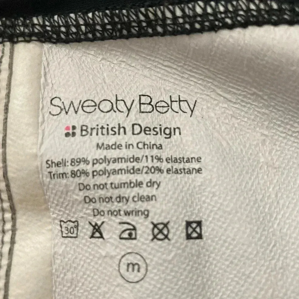 Sweaty Betty Polyamide Side Zip Hiking Pants Size Medium Black - Image 6