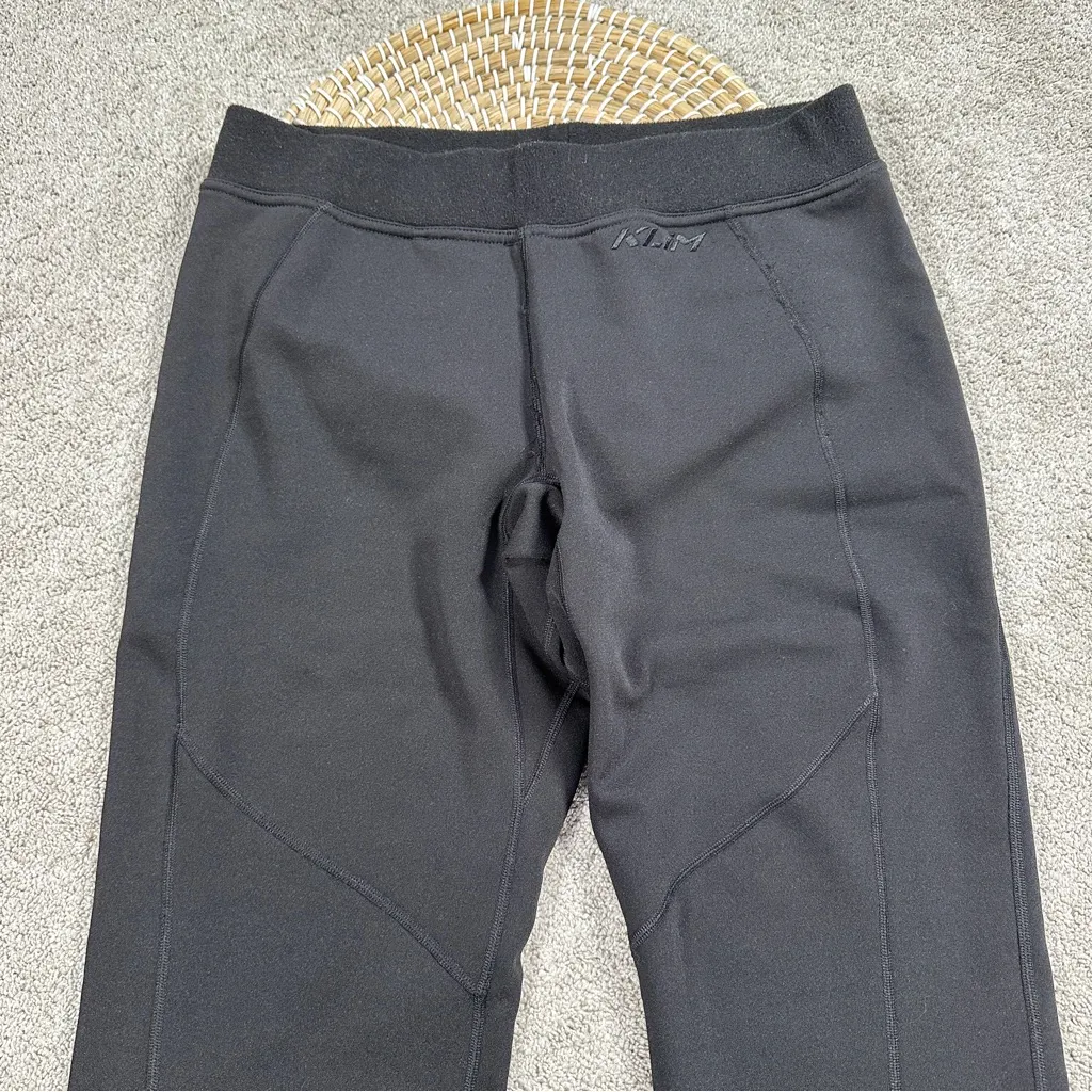Klim Women’s Sundance Pants Pull On Fleece Lined Bootcut Mide Rise Base Layer L Black Size L - Image 3