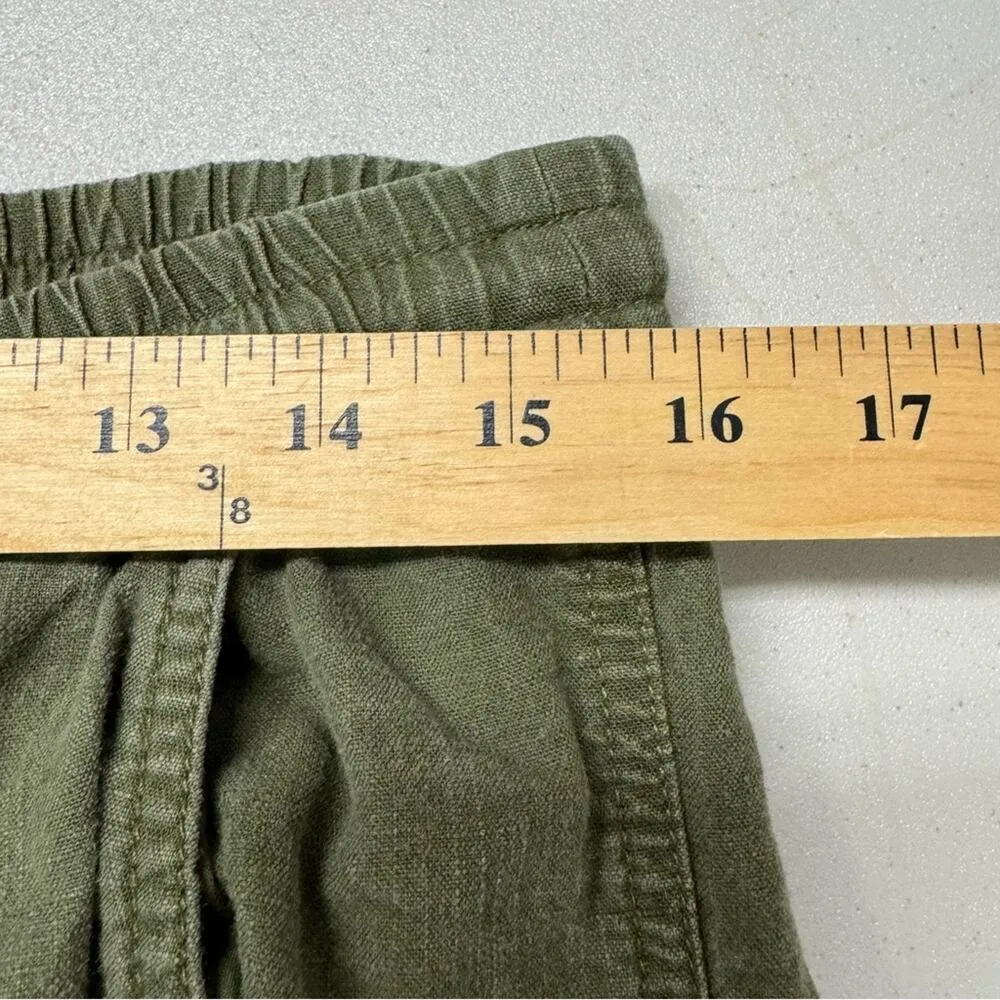 Point Sur J Crew Green Pull On Jogger Pants Womens 8 Casual Comfort Pockets - Image 11