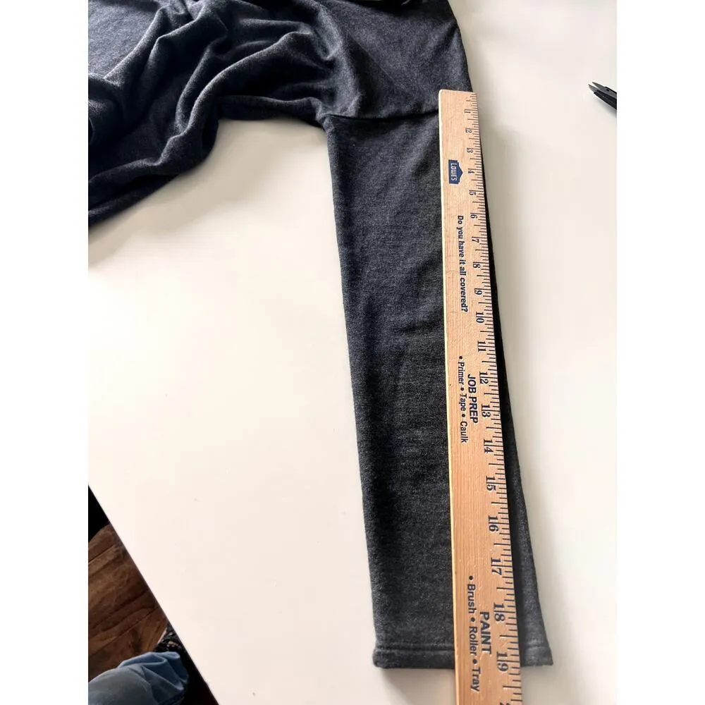 Beyond Yoga women's size small hoodie charcoal  lace up long sleeves very soft - Image 5