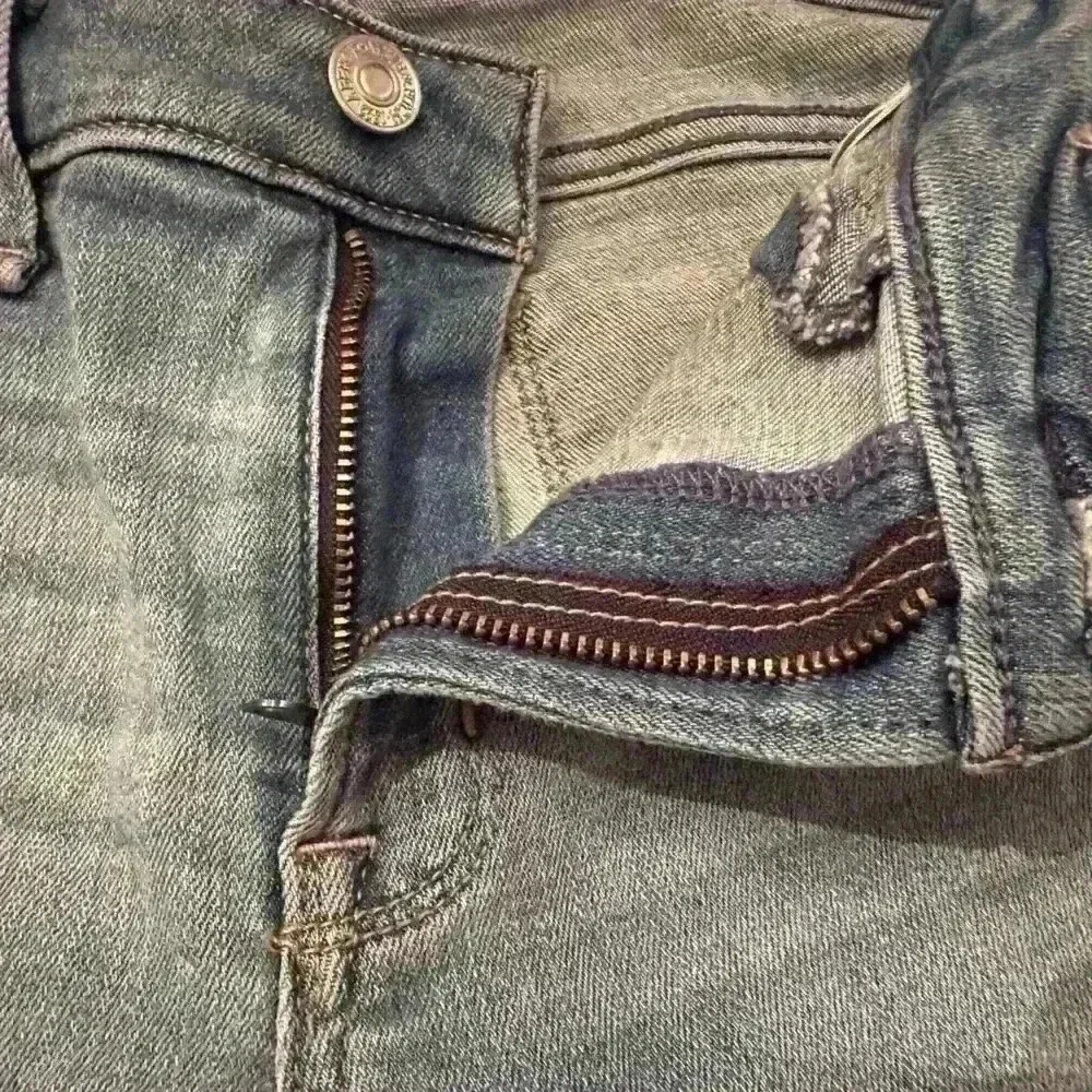 Abercombie & Fitch Embroidered Skinny Jeans Size 4/27  (C15) - Image 10