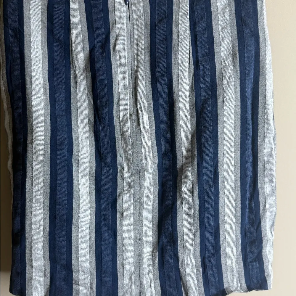 Madewell linen blend striped wrap mini skirt 00 - Image 4