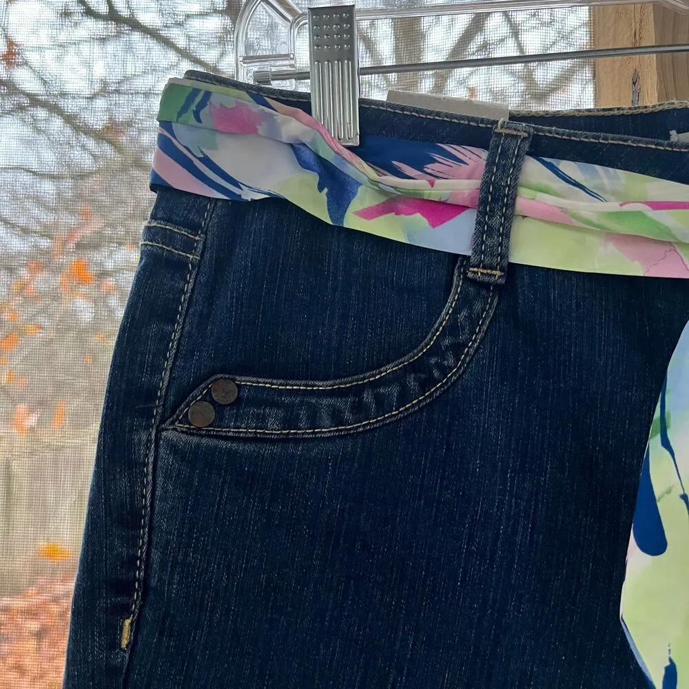 Living Planet Women's Dark Wash Cropped Jeans Size 8. NEW - Image 6