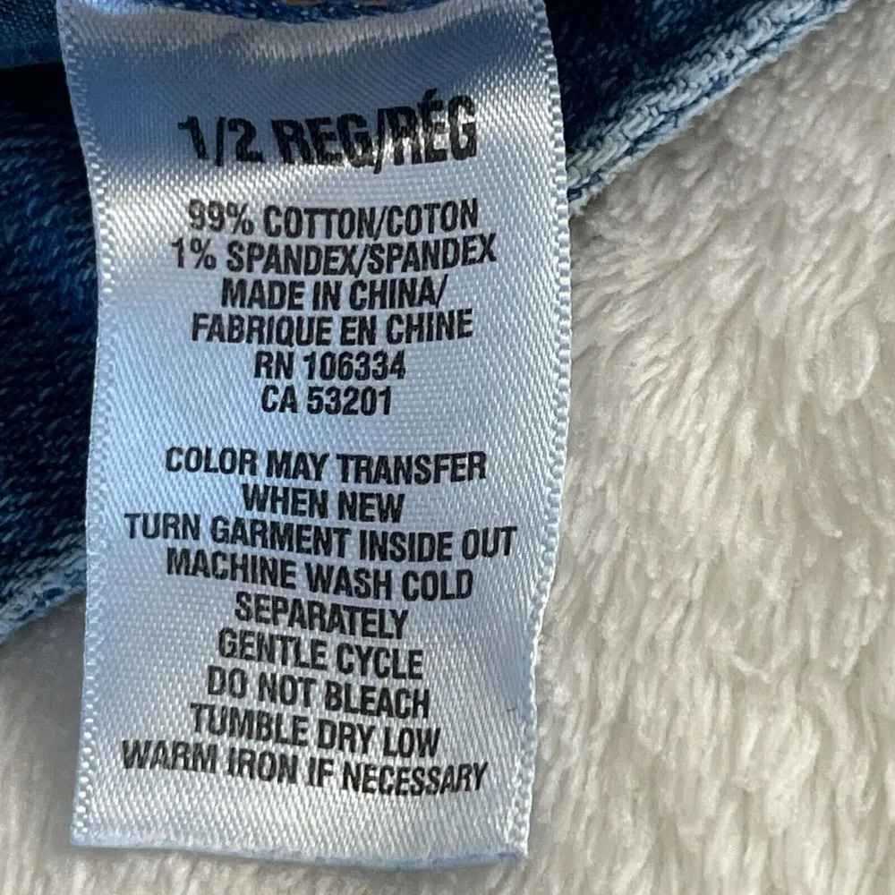 Aeropostale Y2K Hailey Skinny Flare Jeans Womens Sz 1 2 Blue Low Rise 28x31 TALL - Image 11