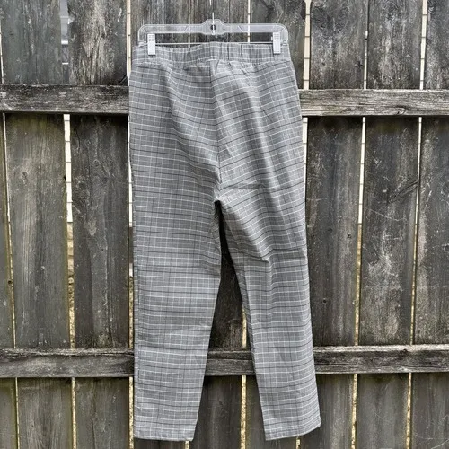 Shinestar Gray Plaid Pull On Stretch Pants XL - Image 2