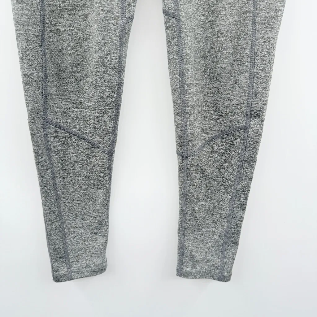 Free People Movement Crossover Heather Gray Leggings Sz S Mid Rise Cropped‎ - Image 3