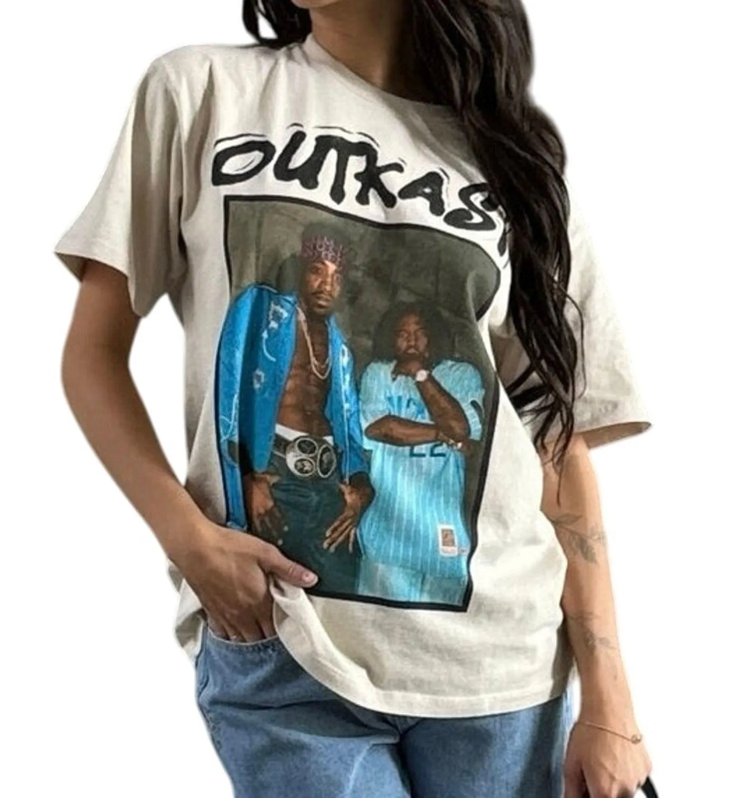DAYDREAMER Outkast Photo Weekend Tee in Dirty White Size L New with Tag MSRP $88 - Image 5
