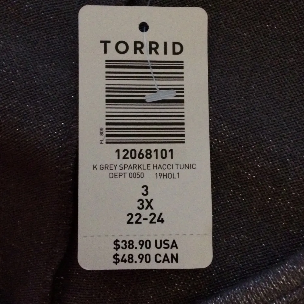 Sparkle Hacci Tunic Tee - 3X - Image 4